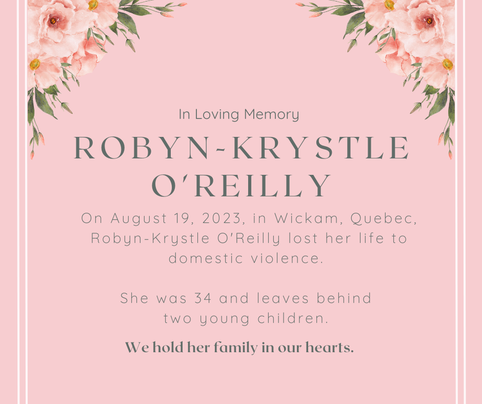 In Loving Memory of Robyn-Krystle O’Reilly